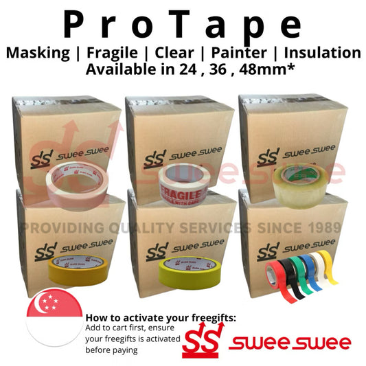 ProTape All-in-One Adhesive Solutions - Masking, Painter, Fragile, Packing, and Insulation Tapes for Home & Office