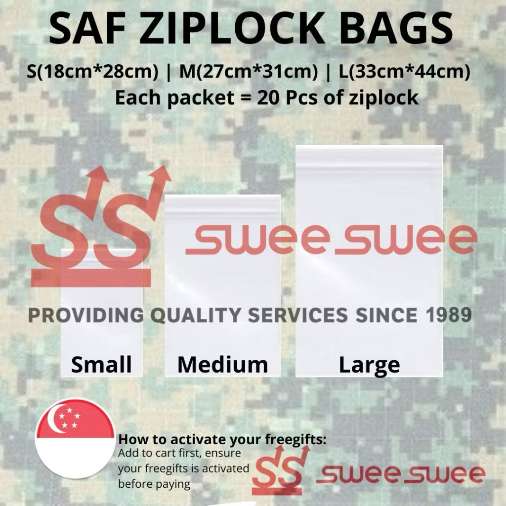 SAF ZIPLOCK BAGS FOR EASYSTORAGE