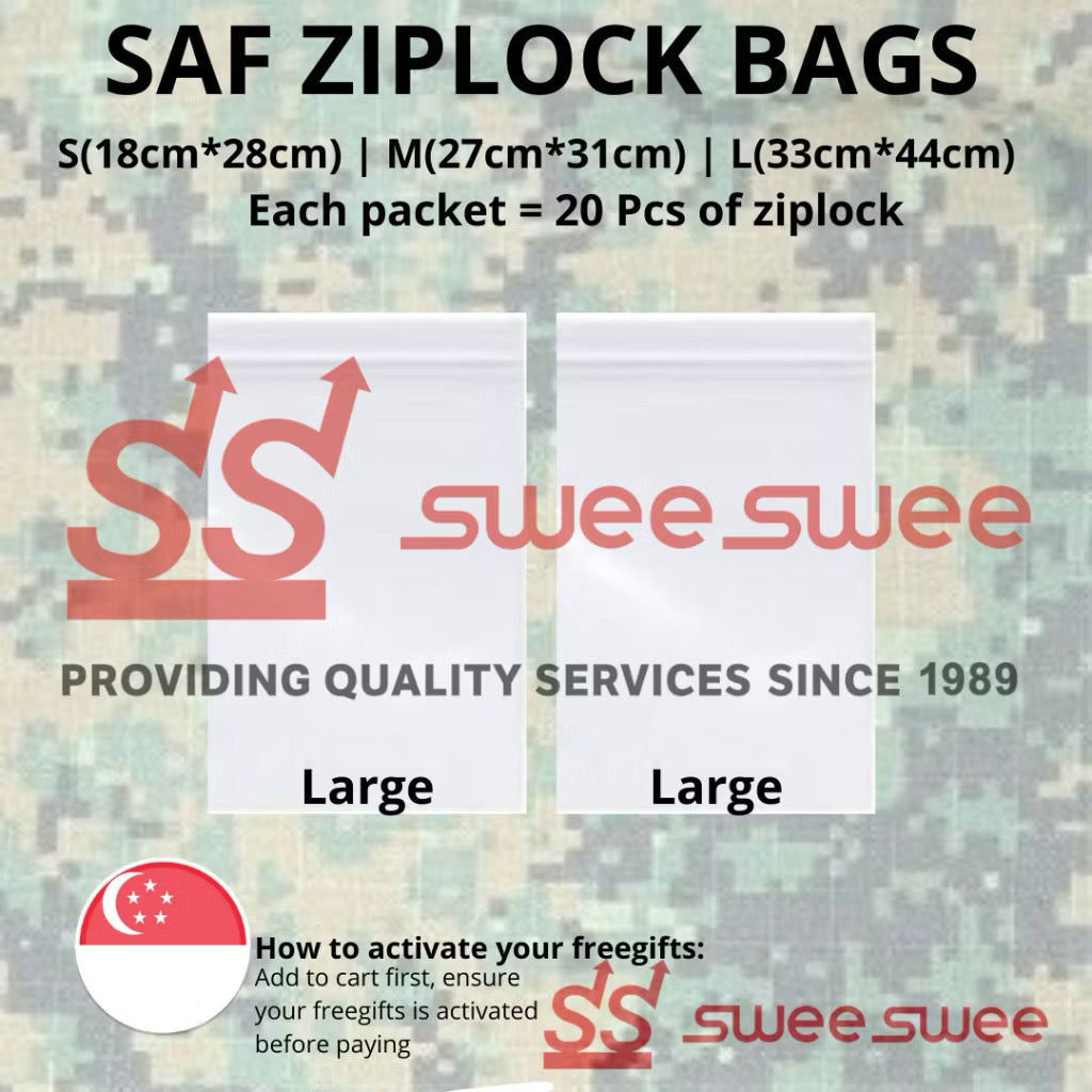 SAF ZIPLOCK BAGS FOR EASYSTORAGE