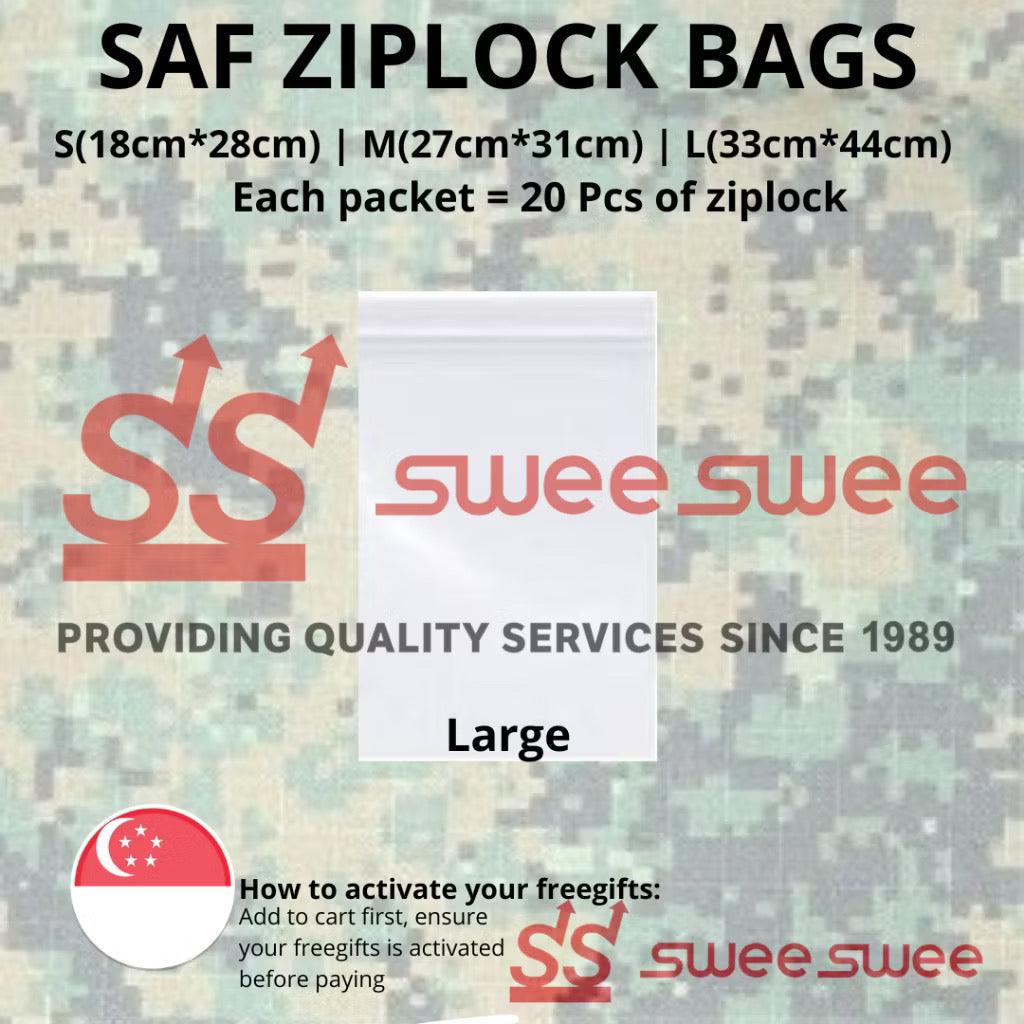 SAF ZIPLOCK BAGS FOR EASYSTORAGE