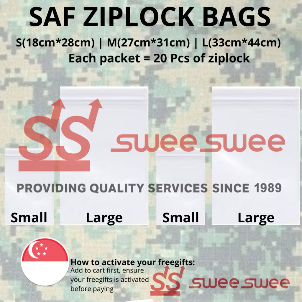 SAF ZIPLOCK BAGS FOR EASYSTORAGE