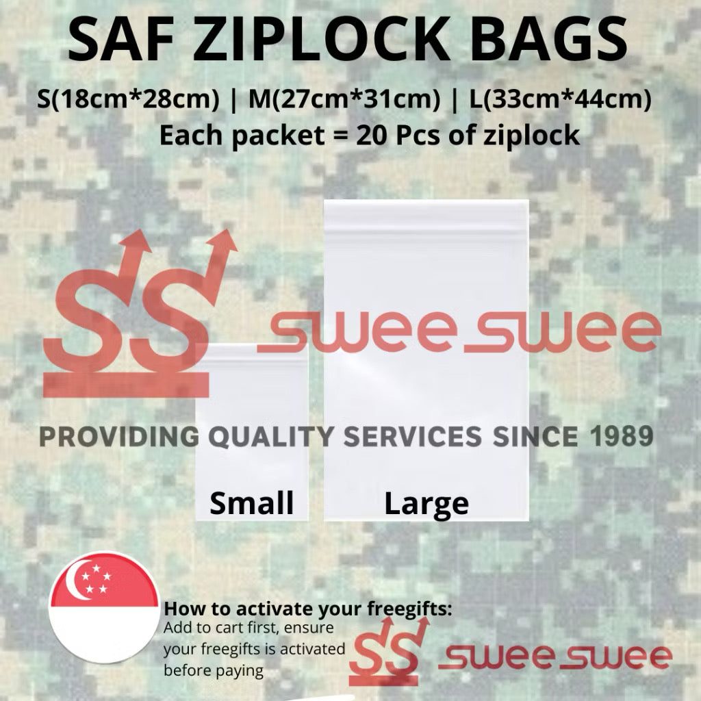 SAF ZIPLOCK BAGS FOR EASYSTORAGE