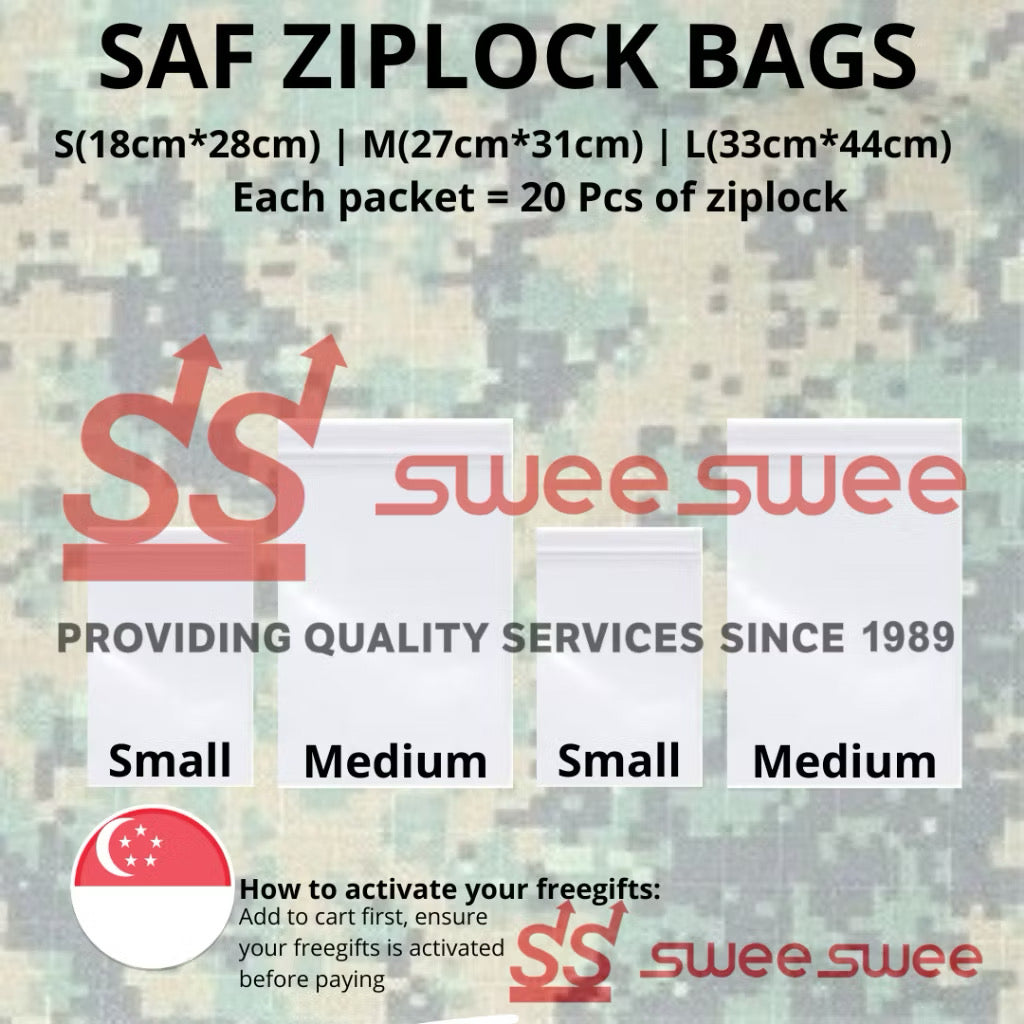 SAF ZIPLOCK BAGS FOR EASYSTORAGE