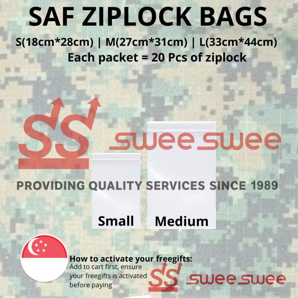 SAF ZIPLOCK BAGS FOR EASYSTORAGE