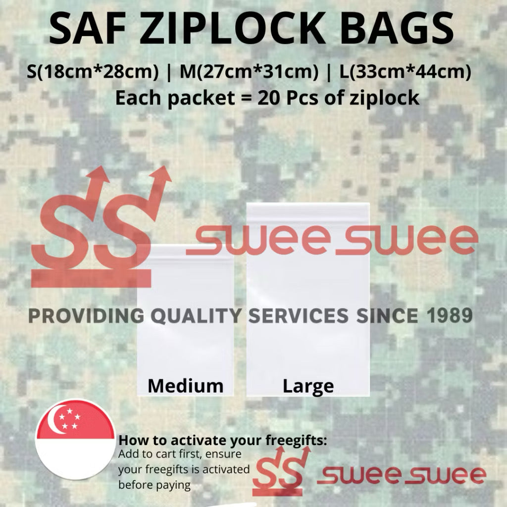 SAF ZIPLOCK BAGS FOR EASYSTORAGE