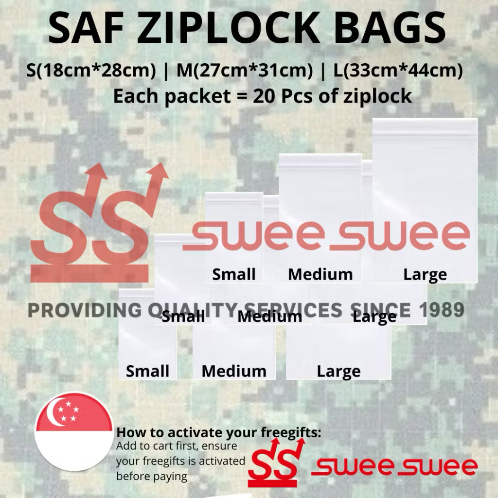 SAF ZIPLOCK BAGS FOR EASYSTORAGE