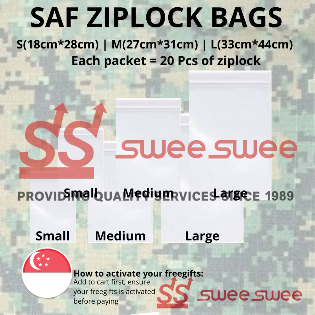 SAF ZIPLOCK BAGS FOR EASYSTORAGE