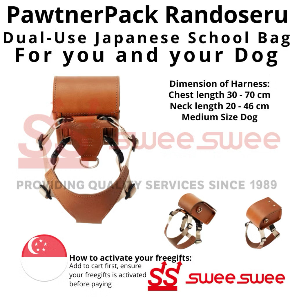 PawtnerPack Randoseru – Dual-Use Japanese School Bag for You and Your Dog