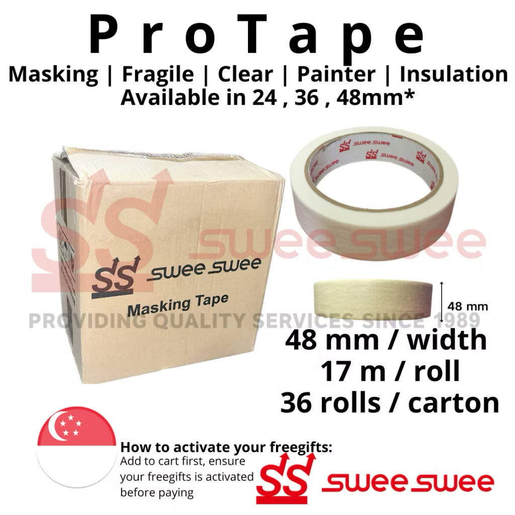 ProTape All-in-One Adhesive Solutions - Masking, Painter, Fragile, Packing, and Insulation Tapes for Home & Office