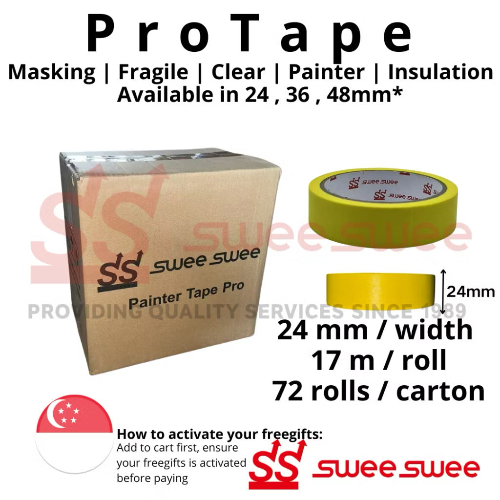 ProTape All-in-One Adhesive Solutions - Masking, Painter, Fragile, Packing, and Insulation Tapes for Home & Office