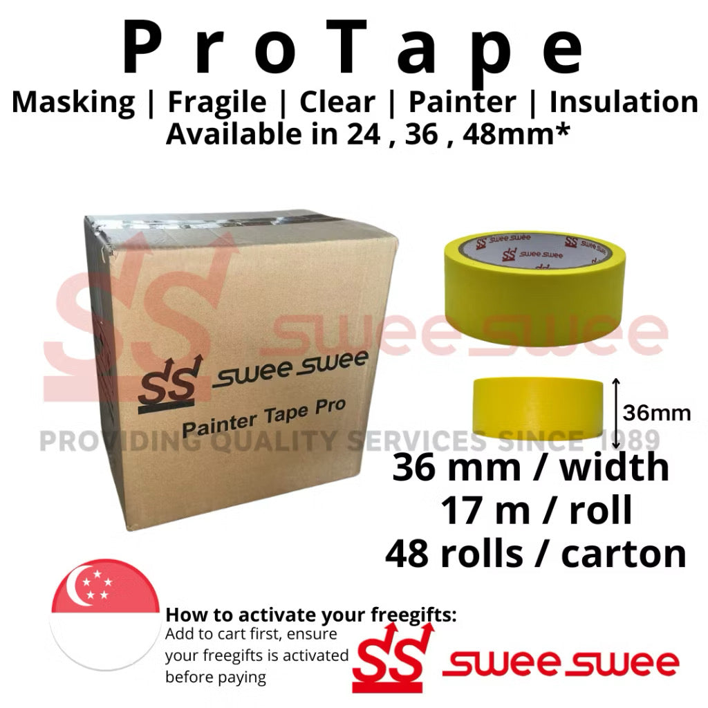 ProTape All-in-One Adhesive Solutions - Masking, Painter, Fragile, Packing, and Insulation Tapes for Home & Office