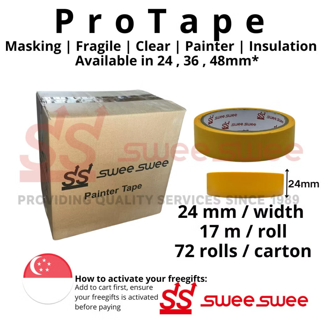 ProTape All-in-One Adhesive Solutions - Masking, Painter, Fragile, Packing, and Insulation Tapes for Home & Office