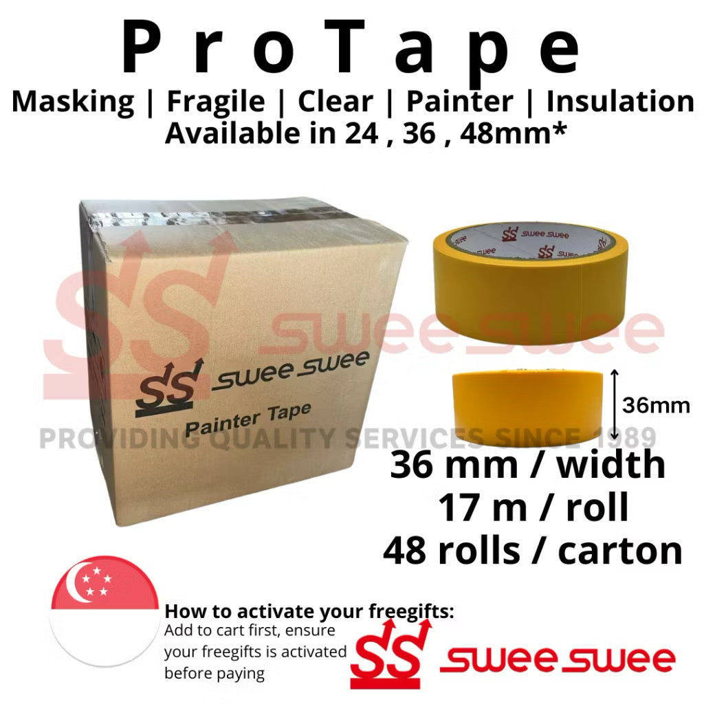 ProTape All-in-One Adhesive Solutions - Masking, Painter, Fragile, Packing, and Insulation Tapes for Home & Office