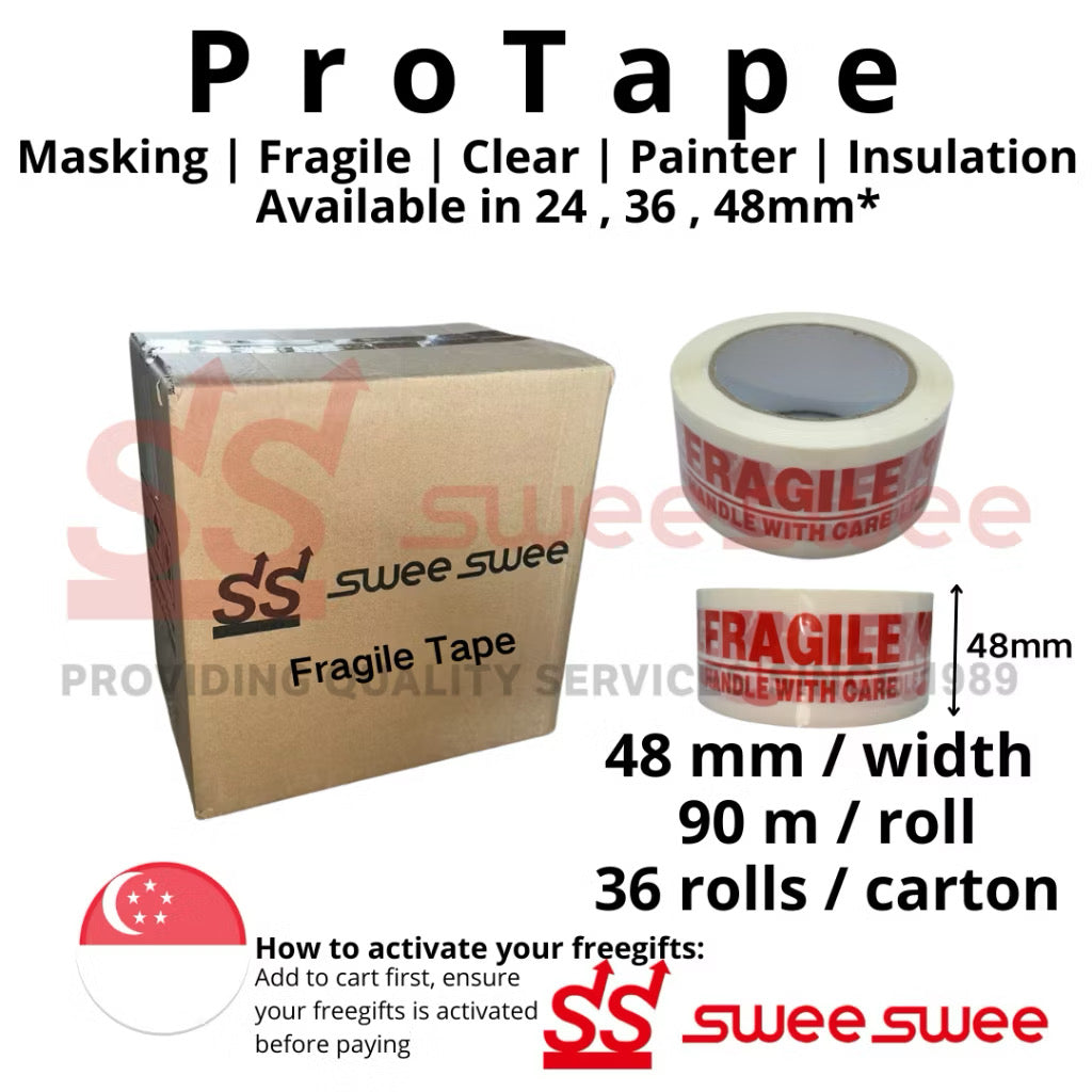 ProTape All-in-One Adhesive Solutions - Masking, Painter, Fragile, Packing, and Insulation Tapes for Home & Office