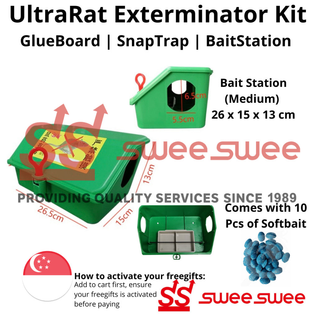 ✅🇸🇬 UltraRat CHEAPEST & READYSTOCK  UltraRat Exterminator Kit Bait station with rodenticide