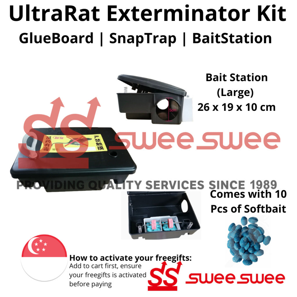 ✅🇸🇬 UltraRat CHEAPEST & READYSTOCK  UltraRat Exterminator Kit Bait station with rodenticide